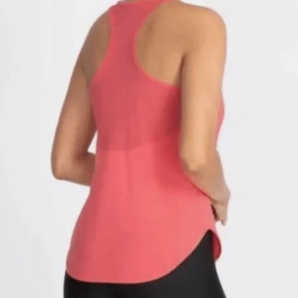 Johnny Was Calme Pink Effect Draped Racer Back Tank Top Sz M NWT - Picture 9 of 12
